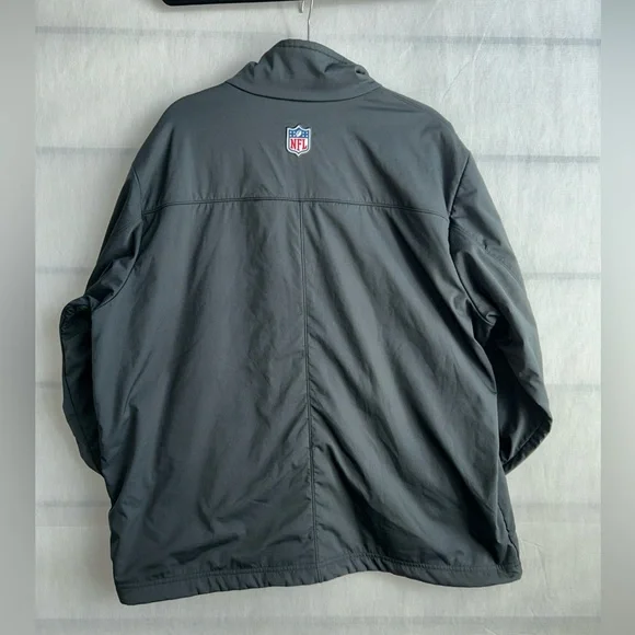 Nike San Francisco 49ers NFL On Field Apparel Men’s XXL Gray/Red Full Zip Fleece - Picture 2 of 10